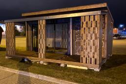 Modulinis namelis su papildoma pergola - terasa.